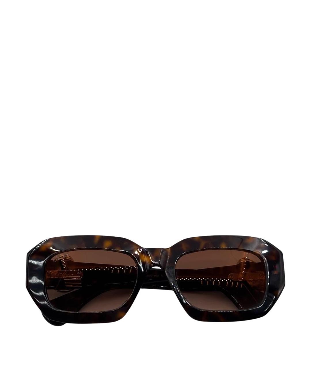 CARTIER Черные пластиковые солнцезащитные очки, фото 1