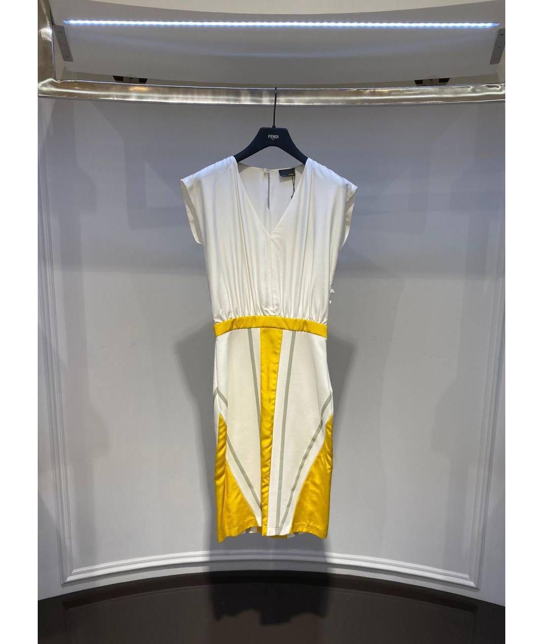 FENDI Белый сарафан, фото 3