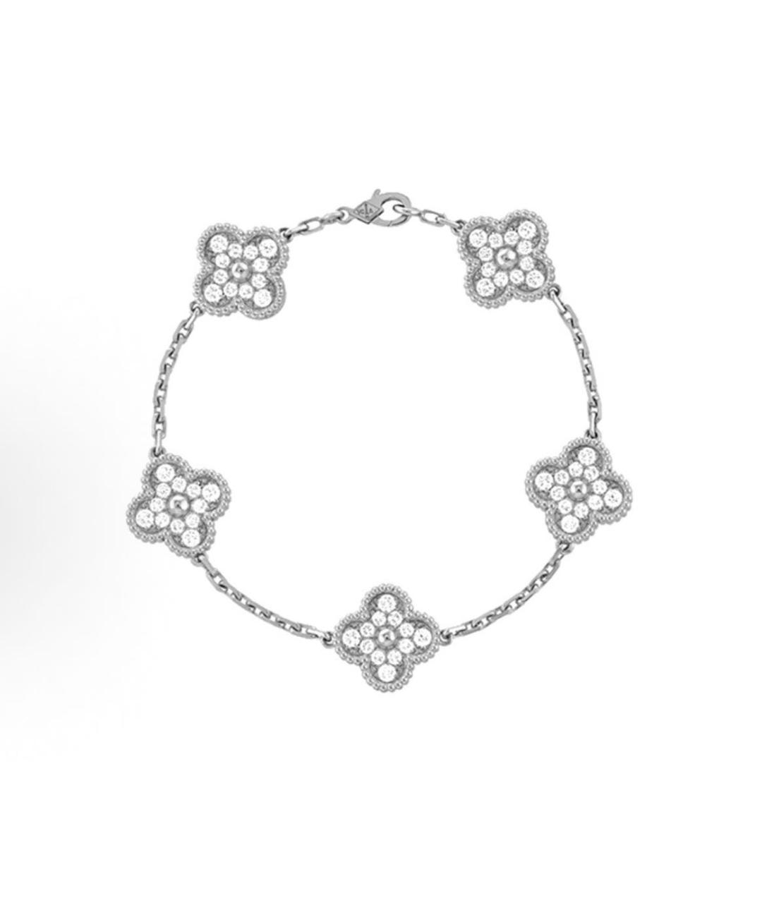 VAN CLEEF & ARPELS Серебрянный браслет из белого золота, фото 3