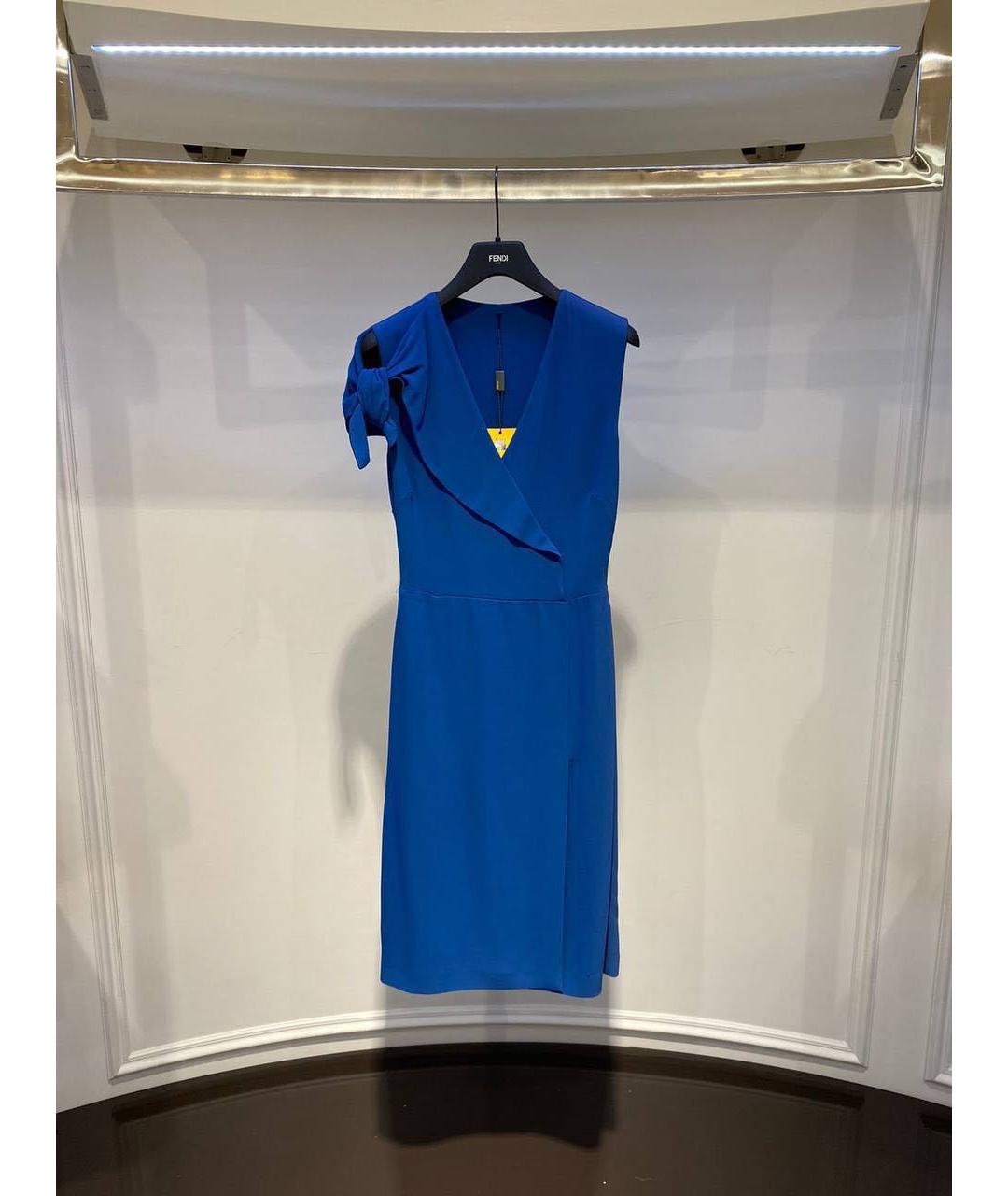 FENDI Синее повседневное платье, фото 3
