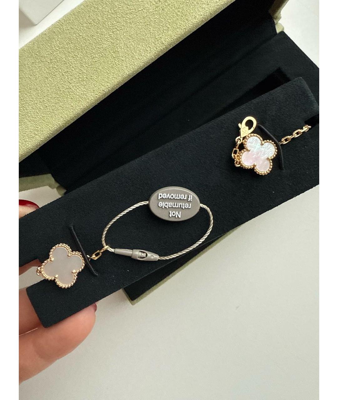 VAN CLEEF & ARPELS Белый браслет из желтого золота, фото 3