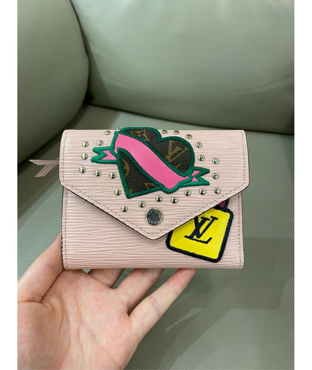 LOUIS VUITTON Розовый кошелек, фото 9