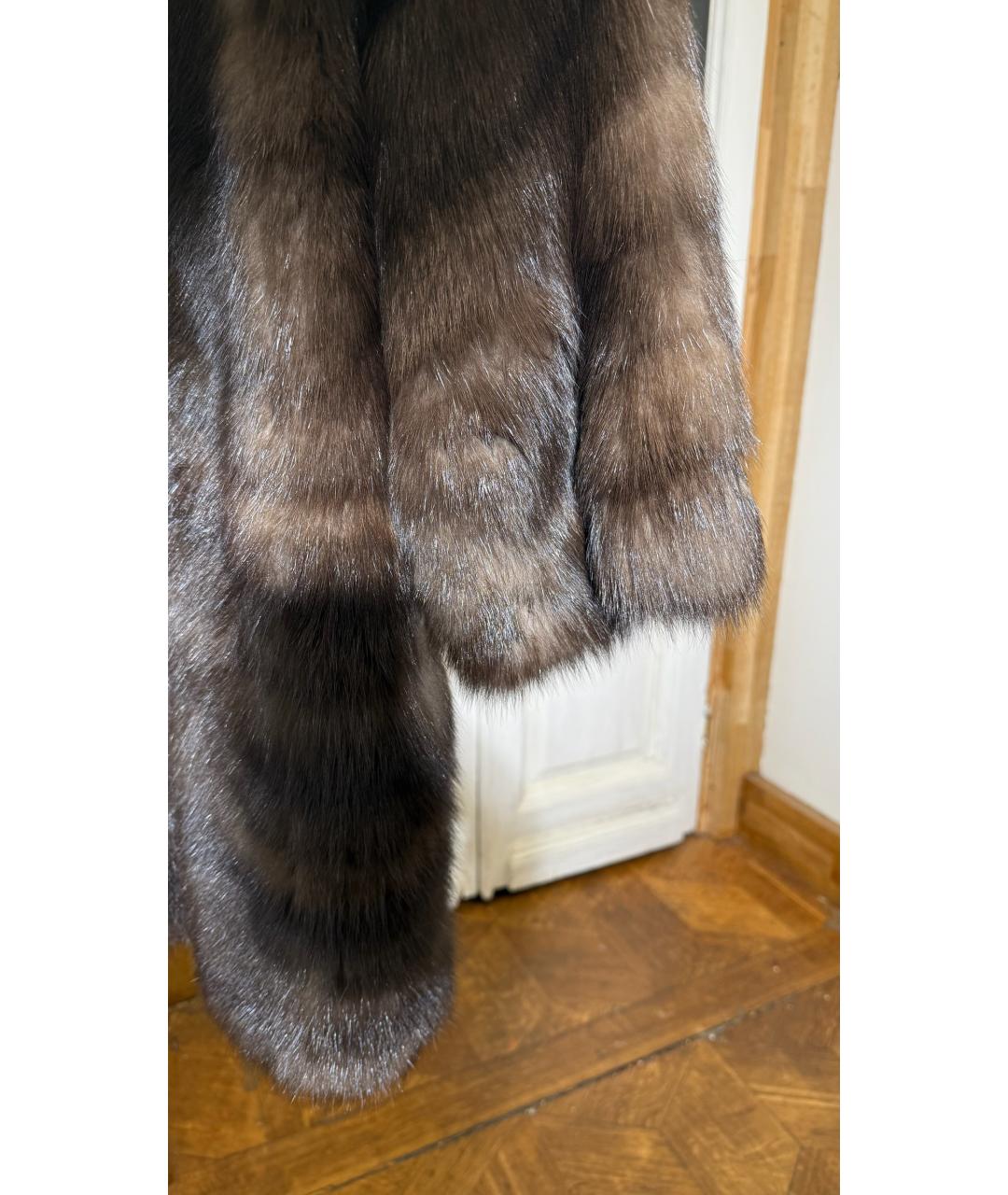 FENDI Коричневая меховая шуба, фото 4