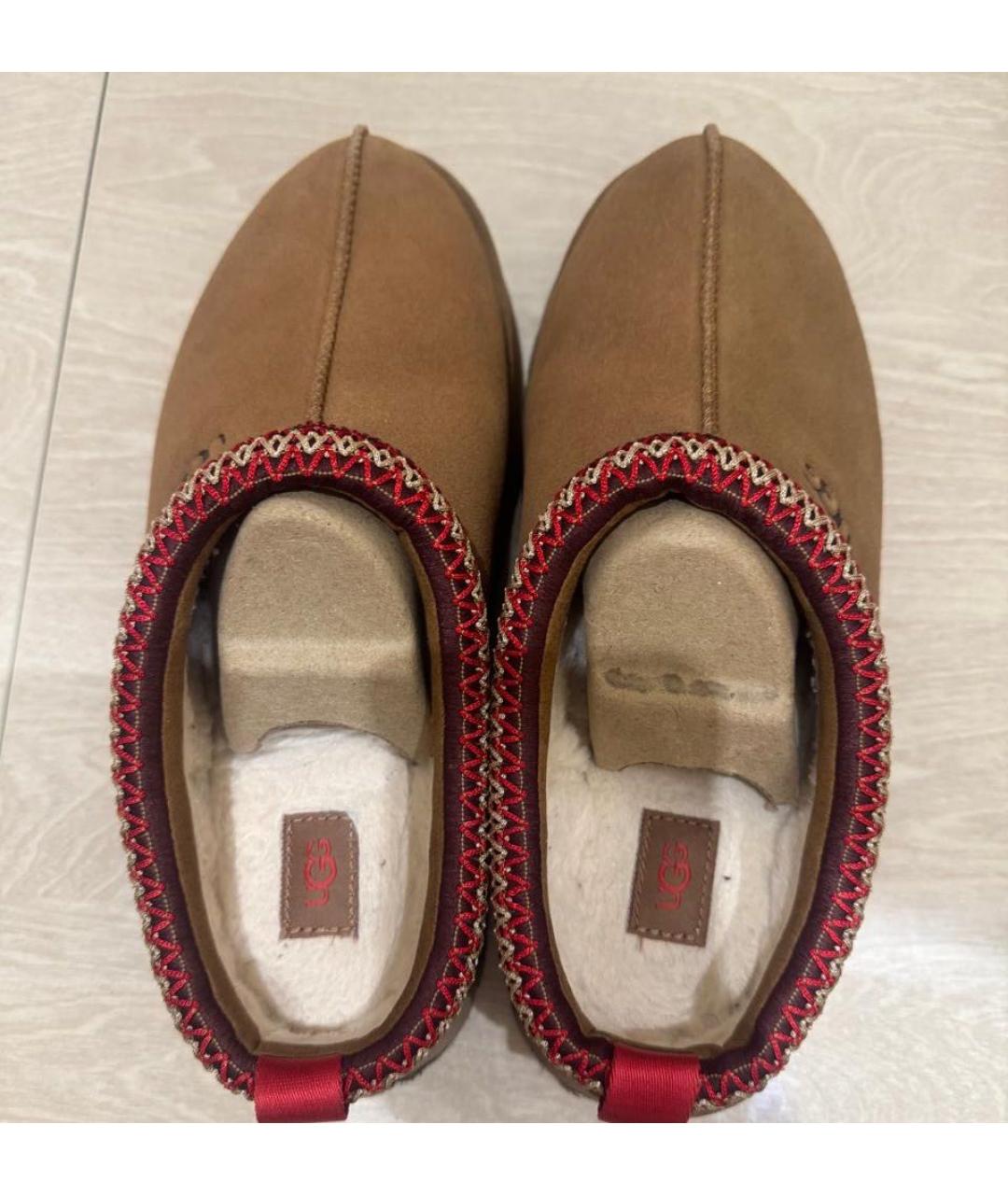 UGG AUSTRALIA Горчичные замшевые сабо, фото 3