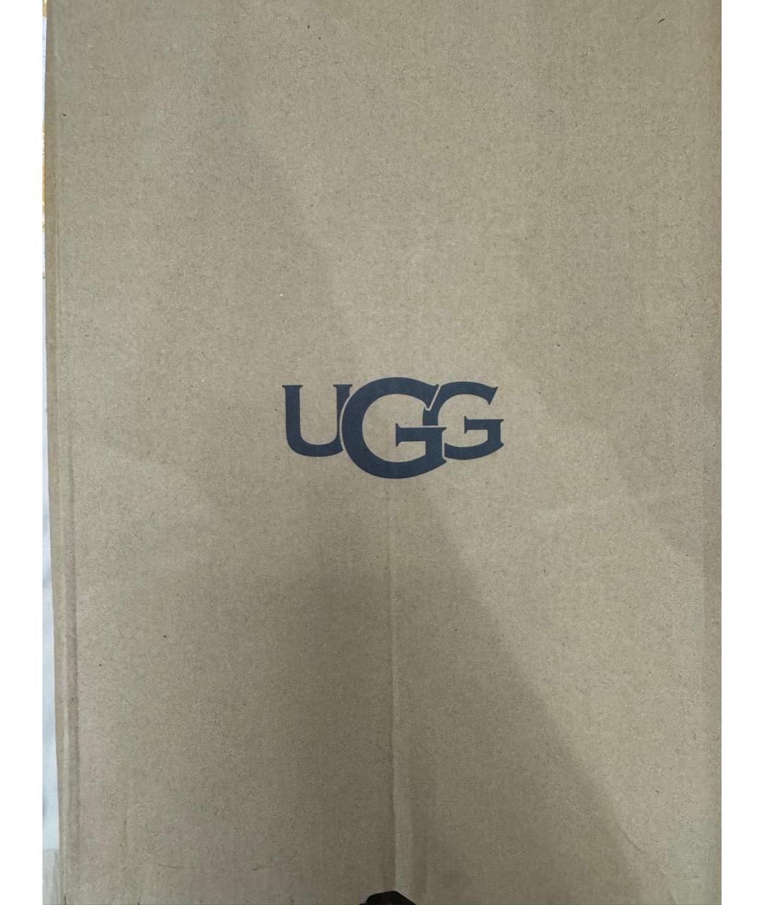 UGG AUSTRALIA Горчичные замшевые сабо, фото 6