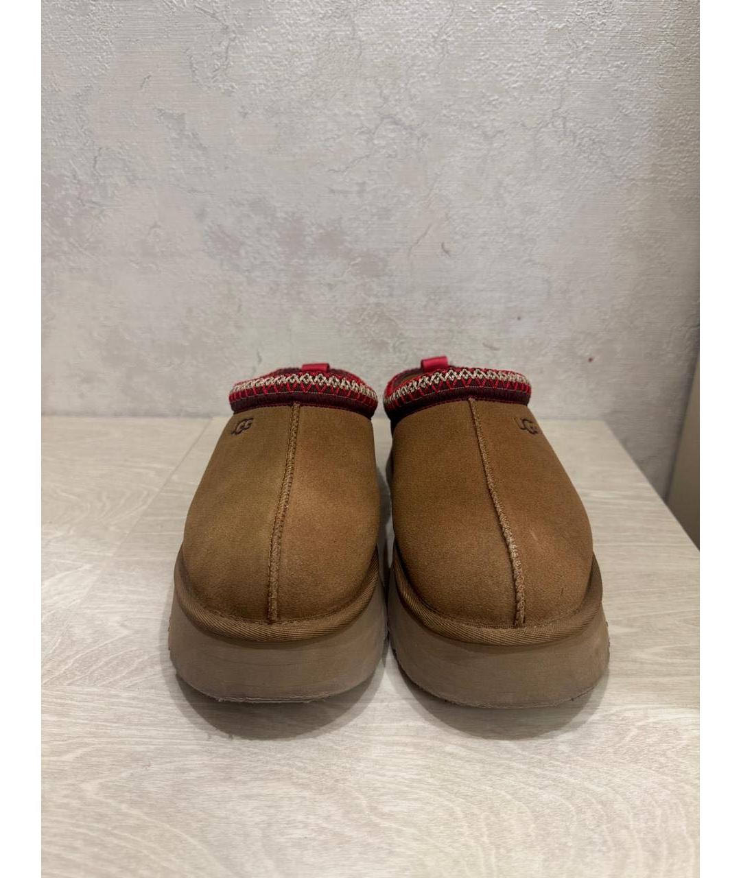 UGG AUSTRALIA Горчичные замшевые сабо, фото 2