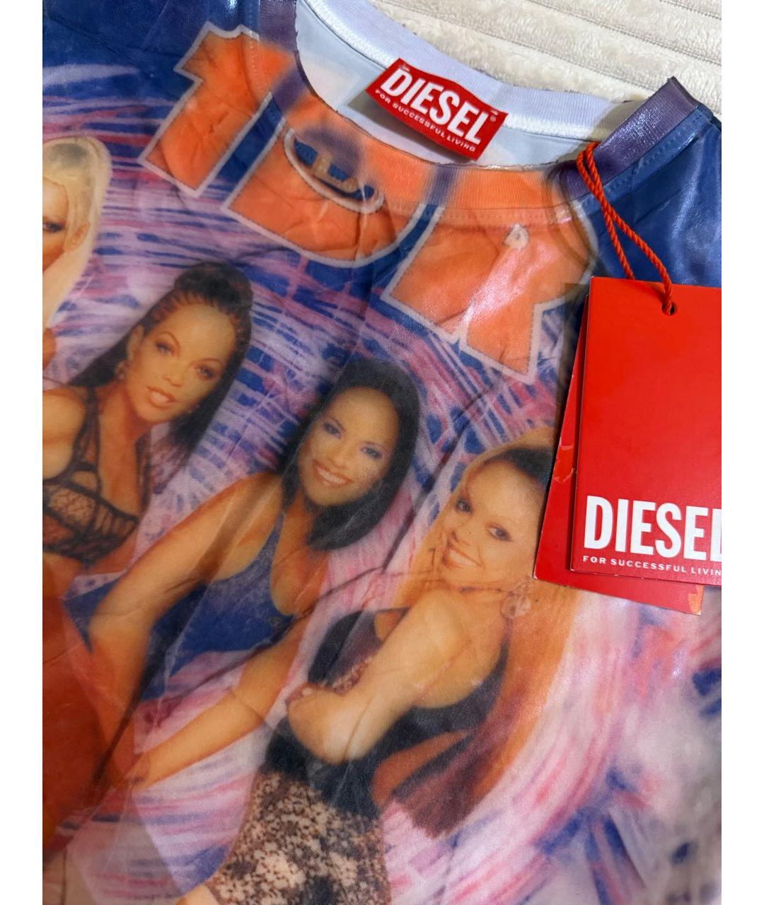 DIESEL Мульти полиэстеровая футболка, фото 3