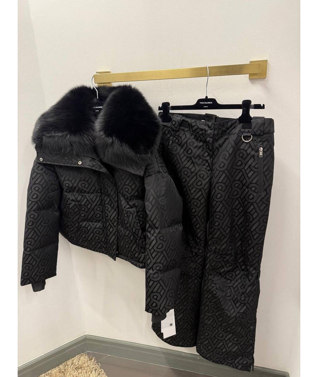 YVES SALOMON Черный полиэстеровый спортивные костюмы, фото 4