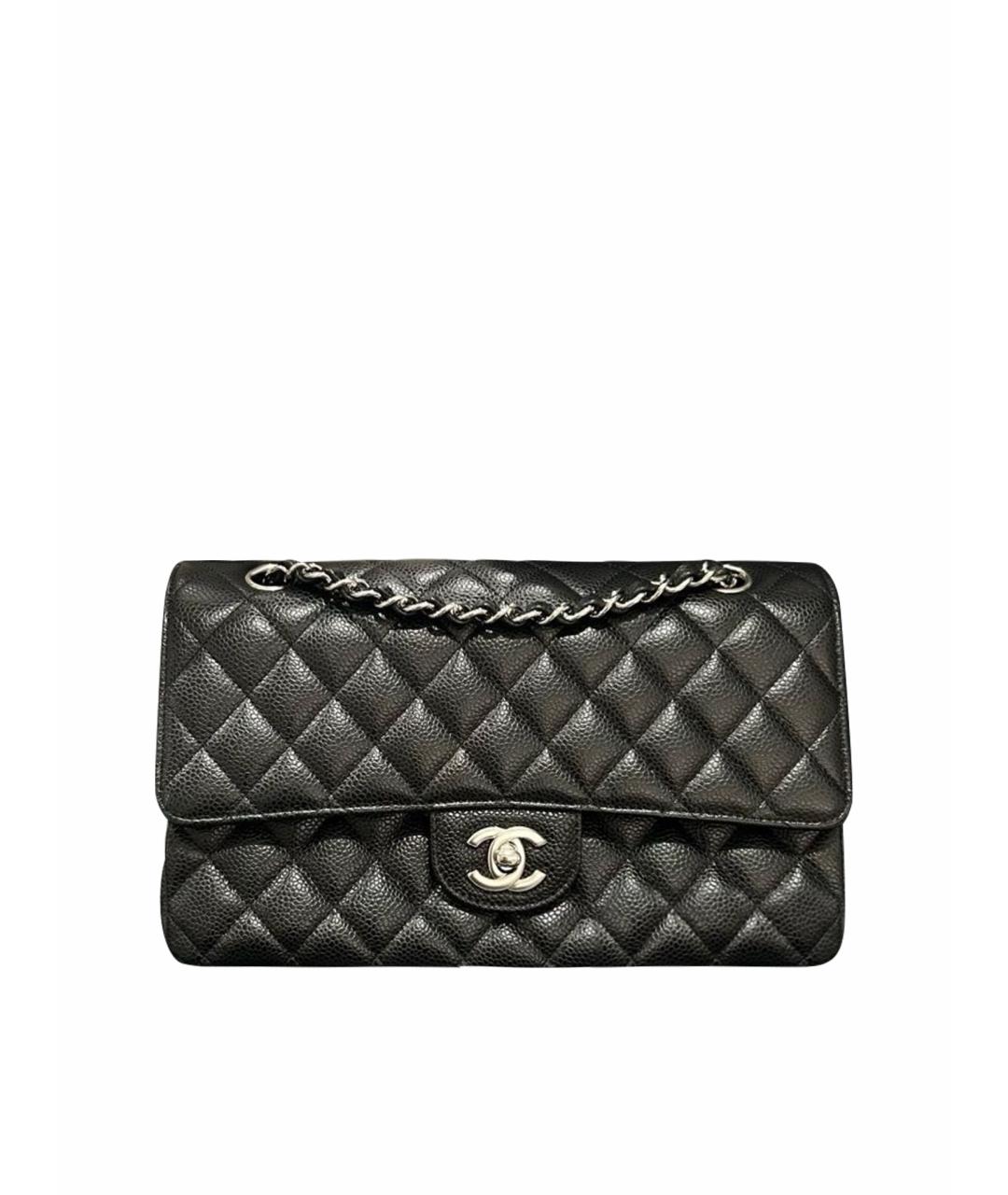 CHANEL Черная кожаная сумка через плечо, фото 1