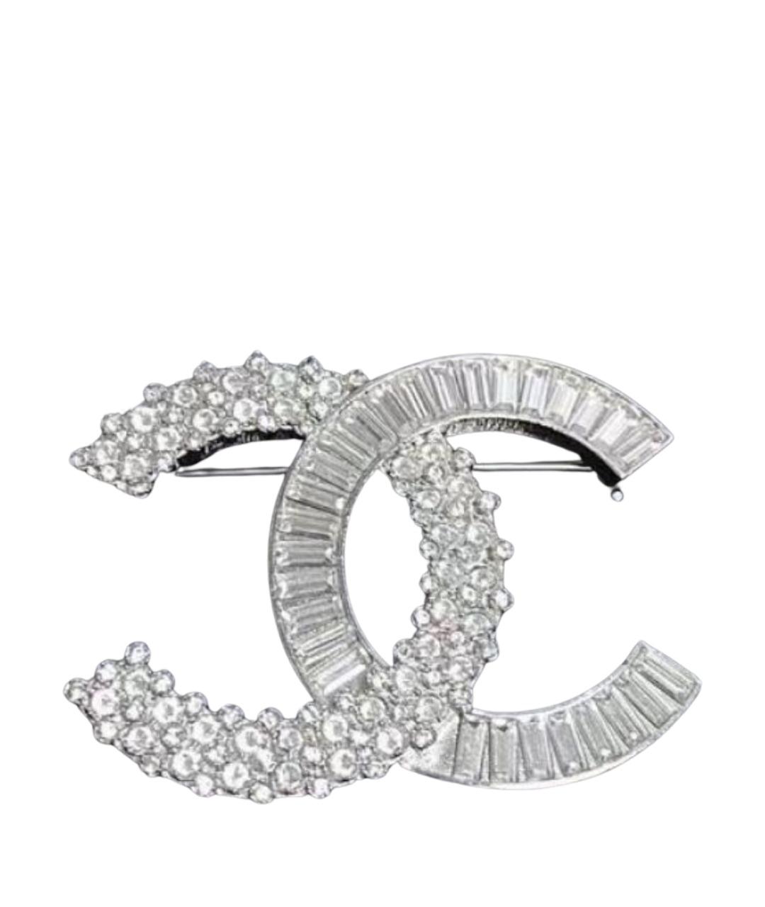 CHANEL Серебряная металлическая булавка / брошь, фото 1