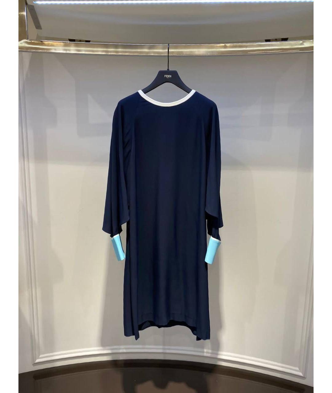 FENDI Темно-синее повседневное платье, фото 3