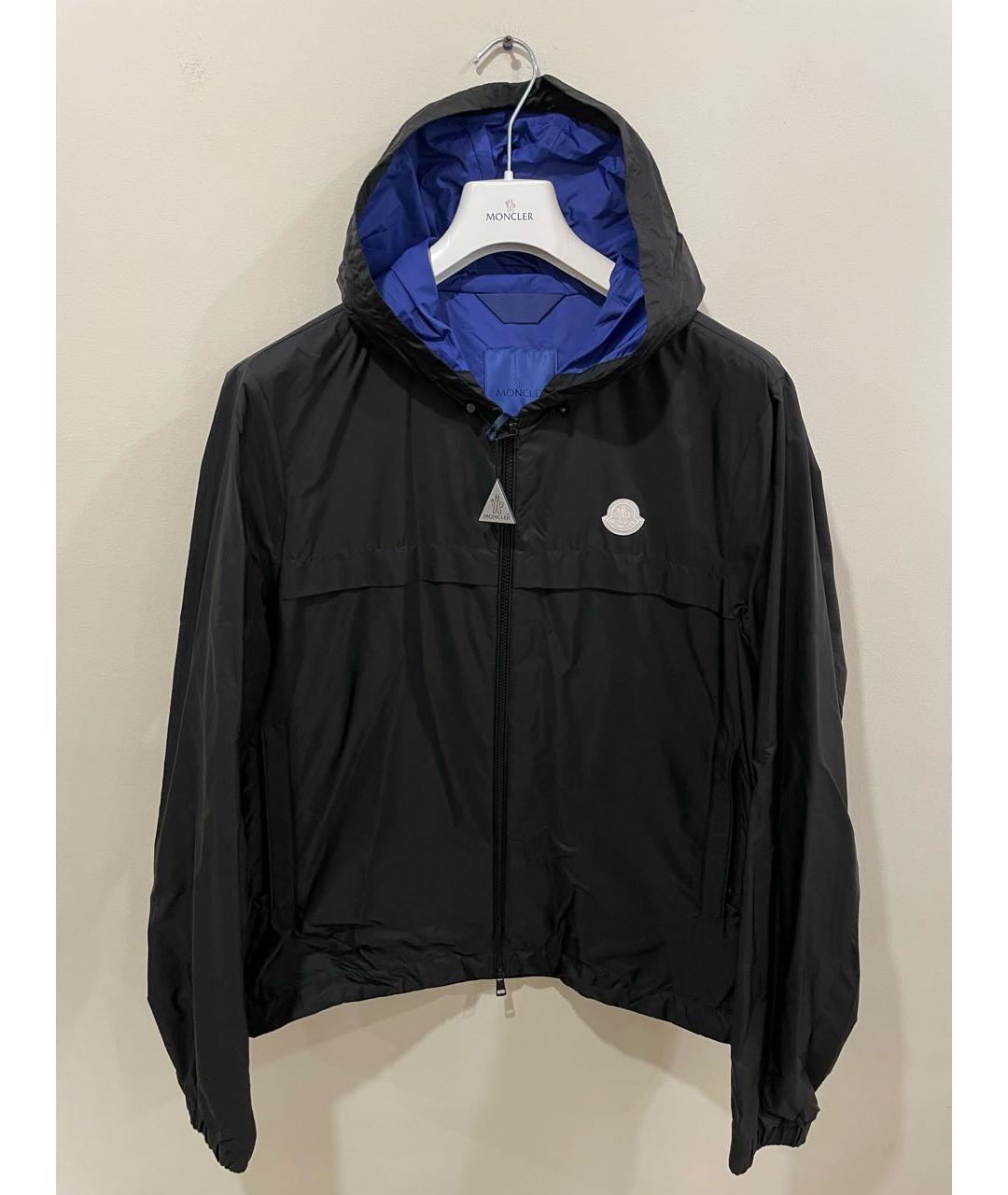 MONCLER Черная полиамидовая куртка, фото 7