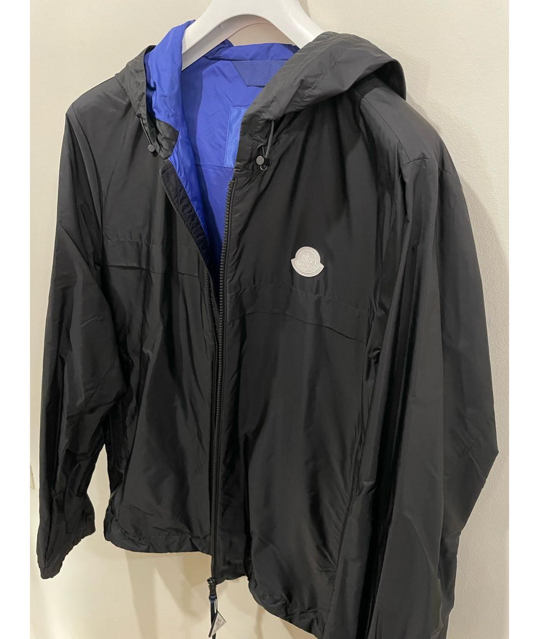 MONCLER Черная полиамидовая куртка, фото 4
