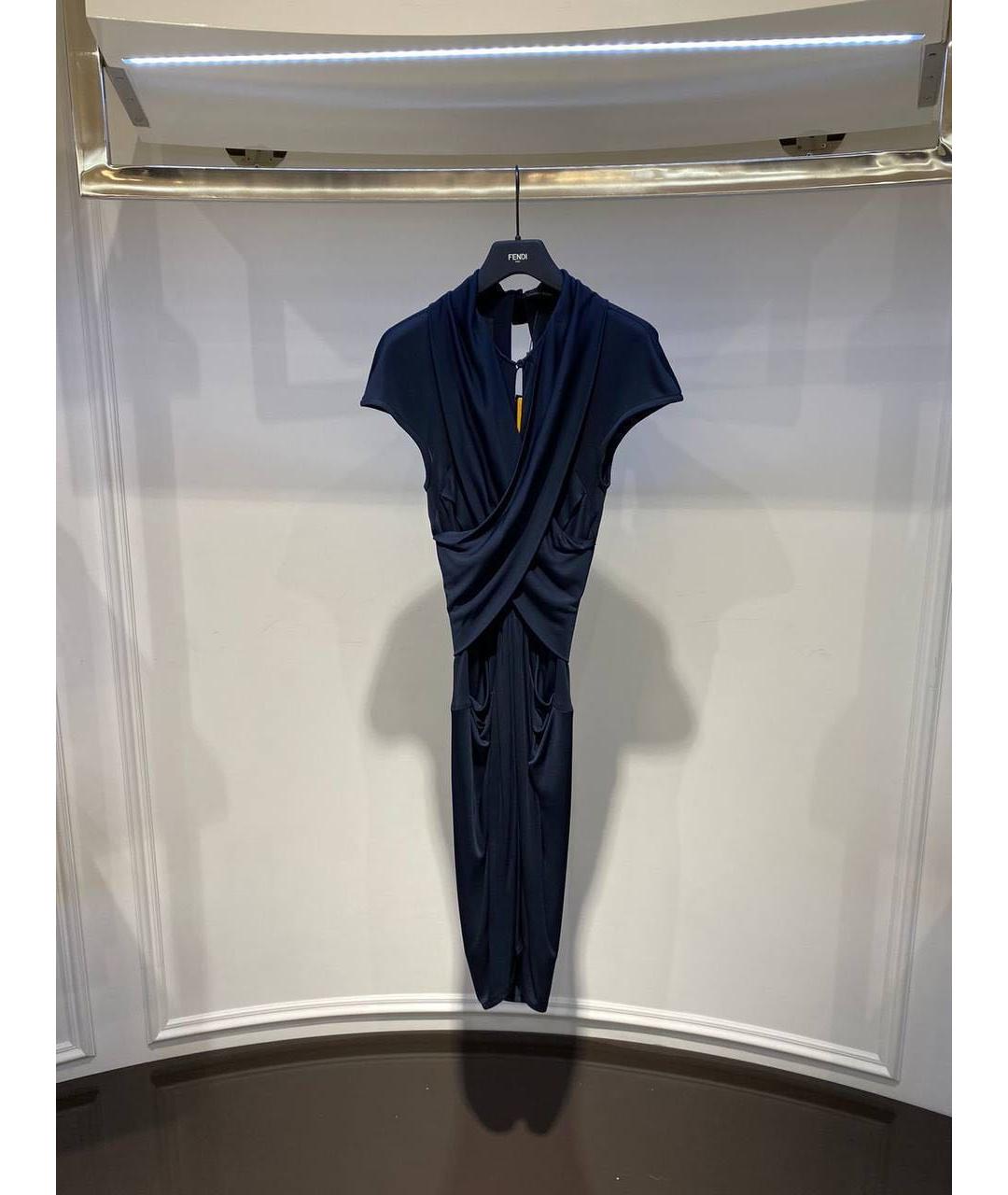 FENDI Темно-синее повседневное платье, фото 3