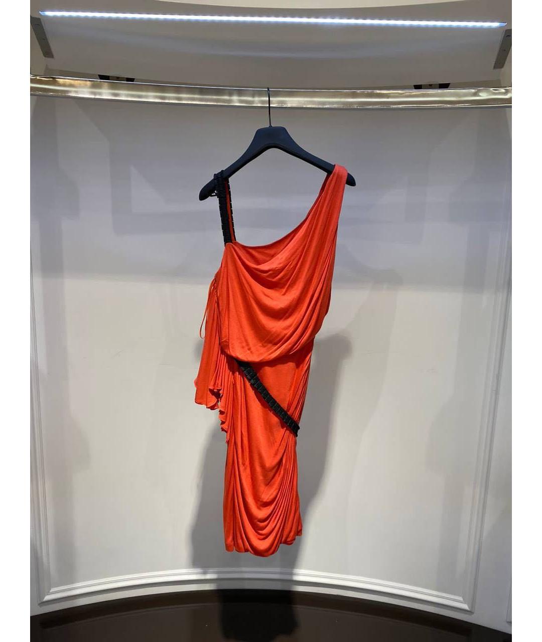 FENDI Оранжевое коктейльное платье, фото 2