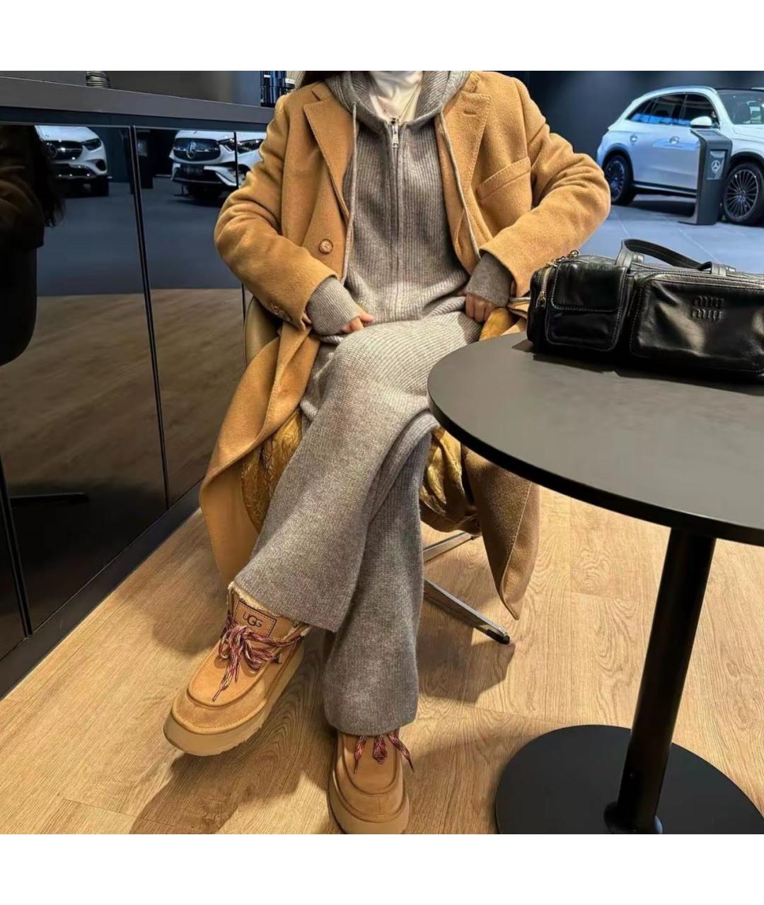 BURBERRY Бежевое шерстяное пальто, фото 7