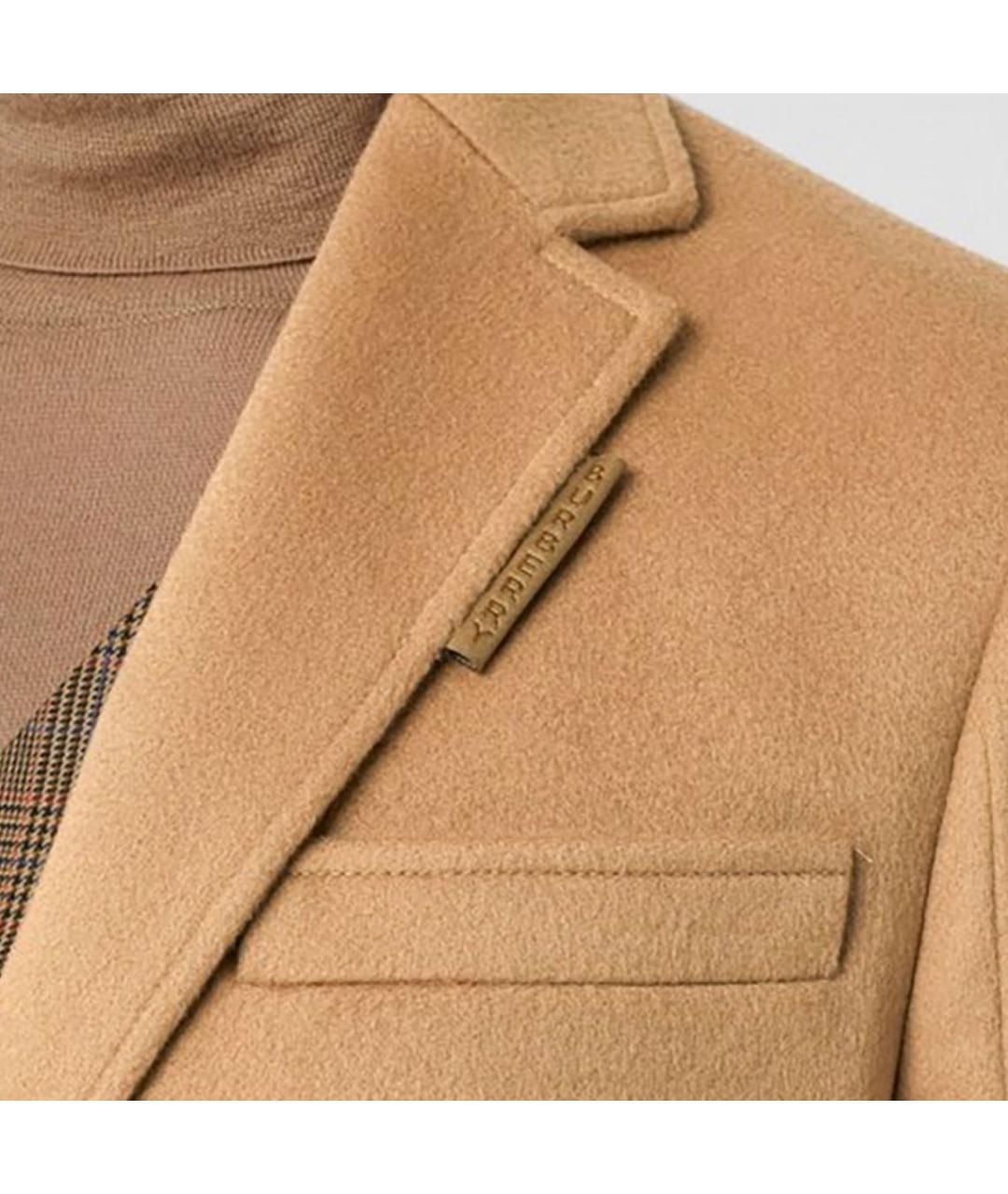 BURBERRY Бежевое шерстяное пальто, фото 5