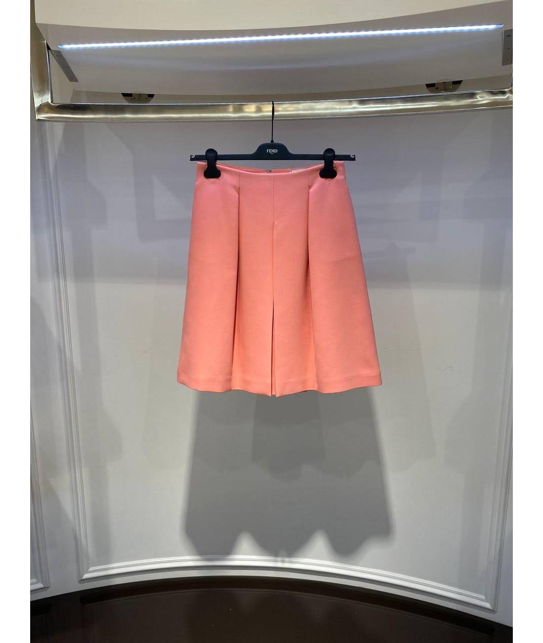 FENDI Коралловая юбка мини, фото 3