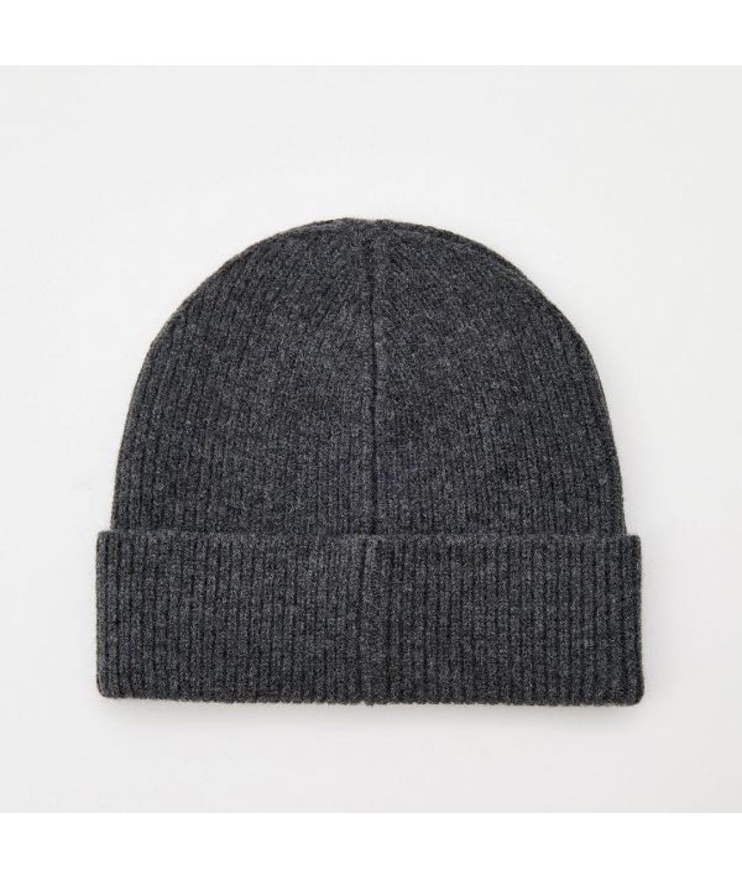 CERRUTI 1881 Антрацитовая шерстяная шапка, фото 2