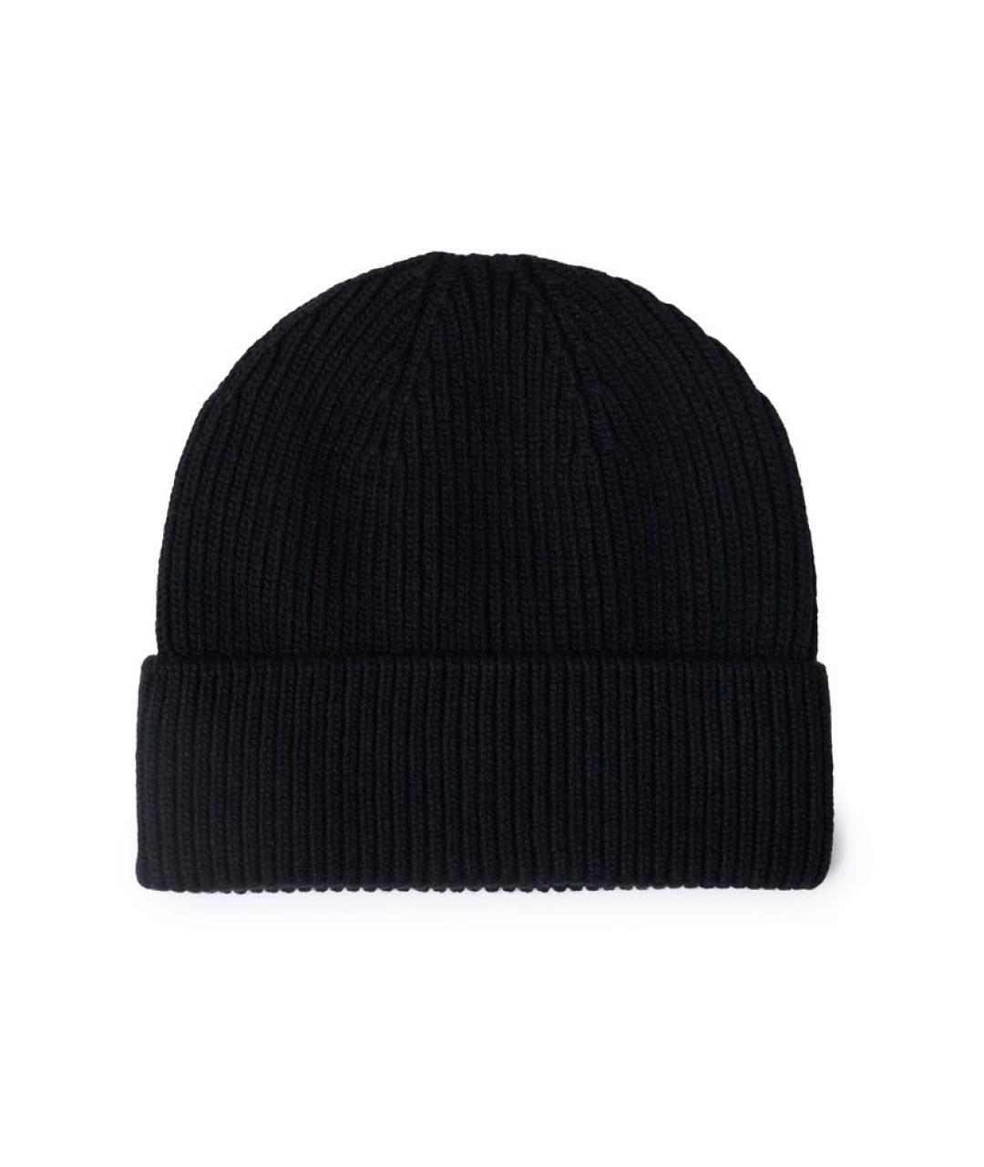 CERRUTI 1881 Черная шерстяная шапка, фото 2