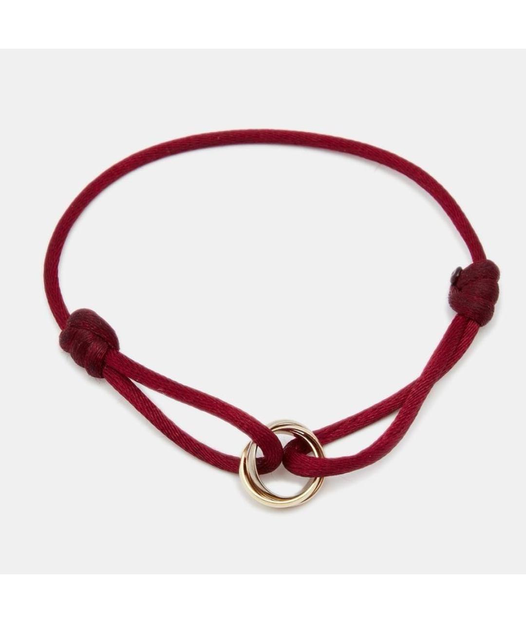 CARTIER Бордовый браслет из желтого золота, фото 3