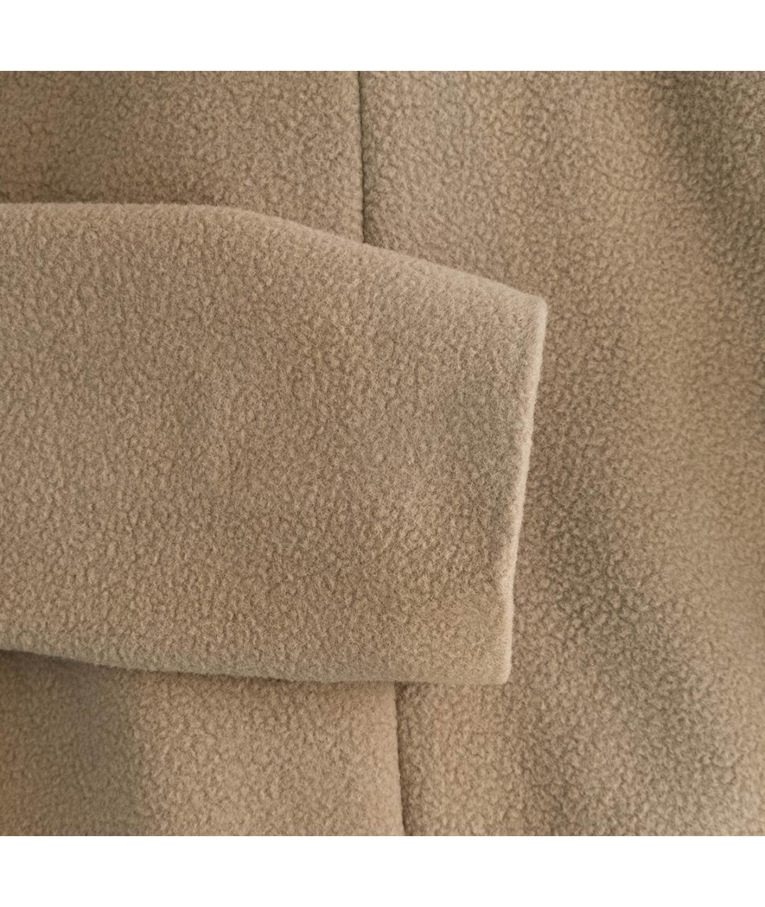 WEEKEND MAX MARA Бежевое шерстяное пальто, фото 5