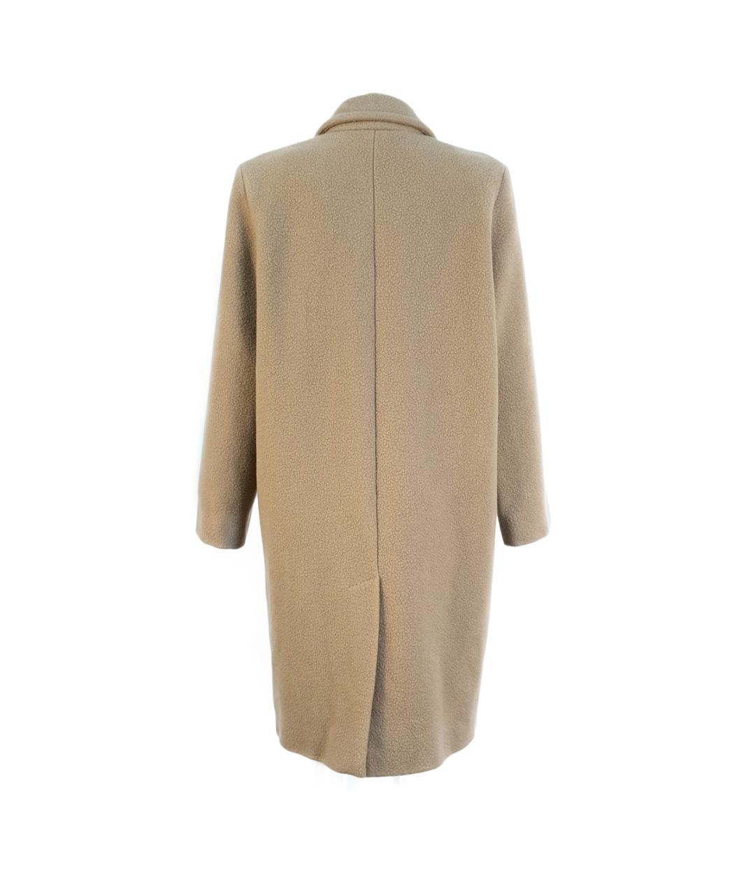 WEEKEND MAX MARA Бежевое шерстяное пальто, фото 2