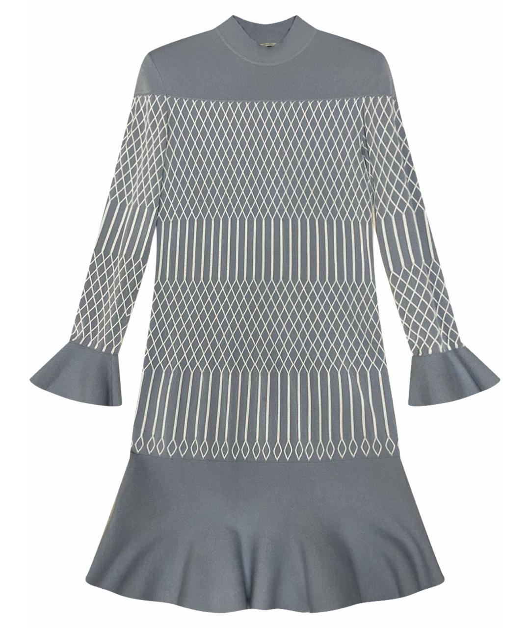 FENDI Голубое вискозное повседневное платье, фото 1