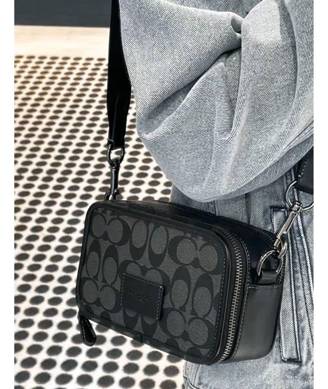 COACH Черная сумка на плечо, фото 5