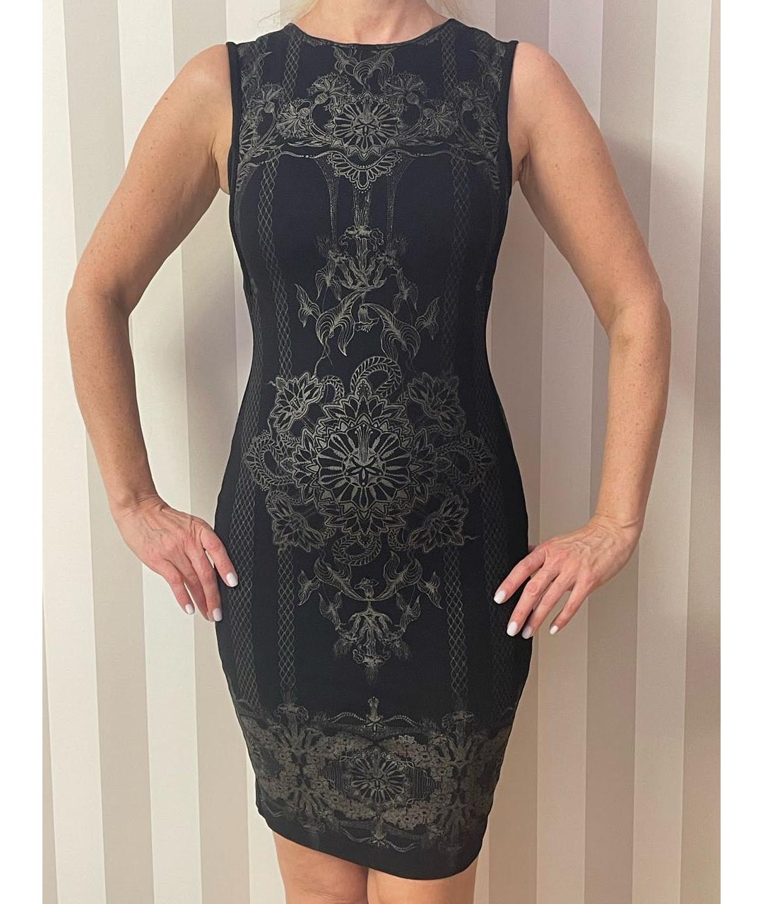 ROBERTO CAVALLI Черное полиэстеровое коктейльное платье, фото 2