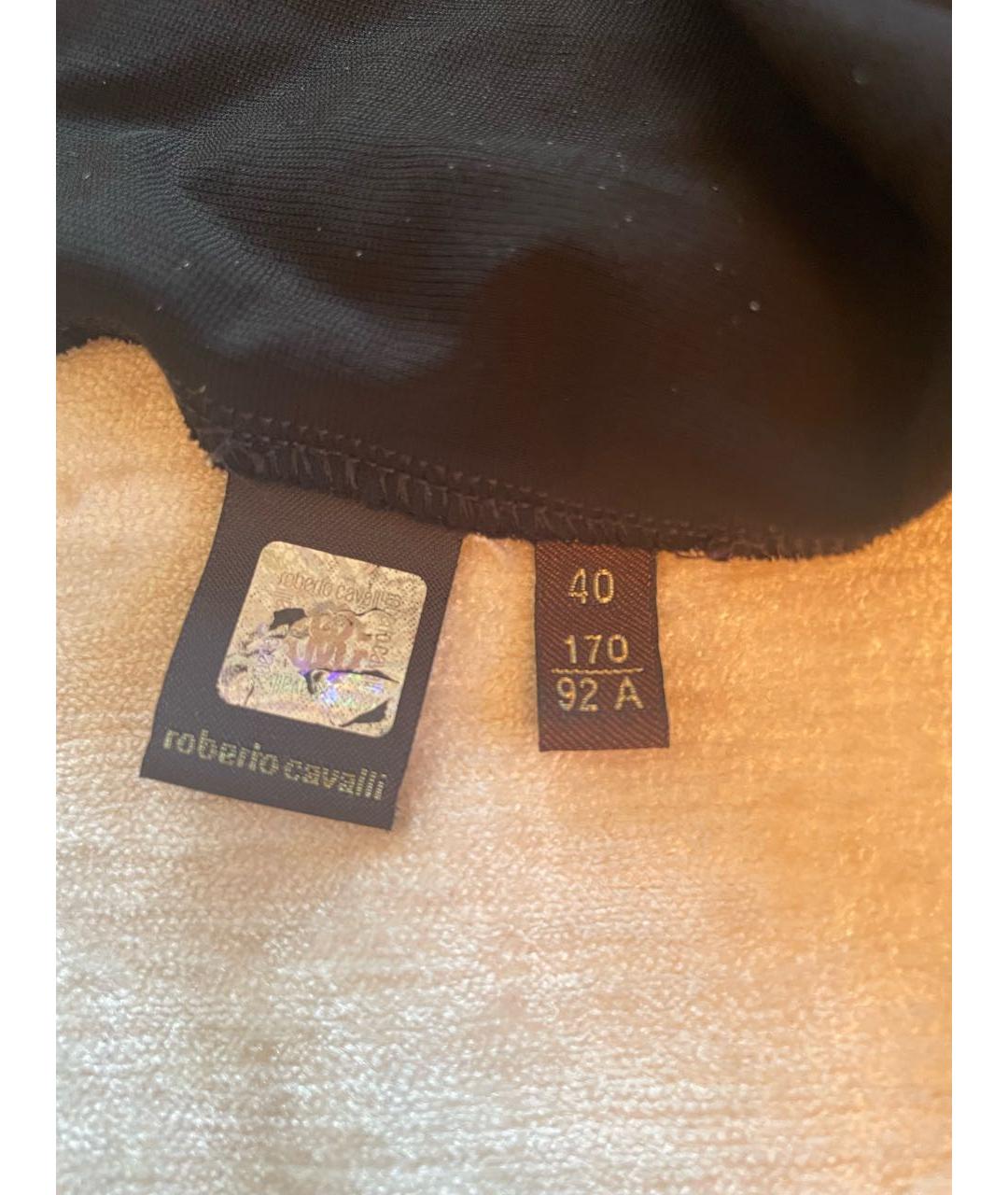 ROBERTO CAVALLI Черное полиэстеровое коктейльное платье, фото 3