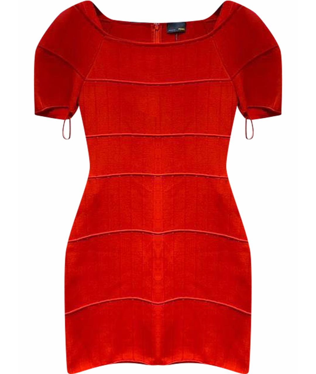 FENDI Красное повседневное платье, фото 1