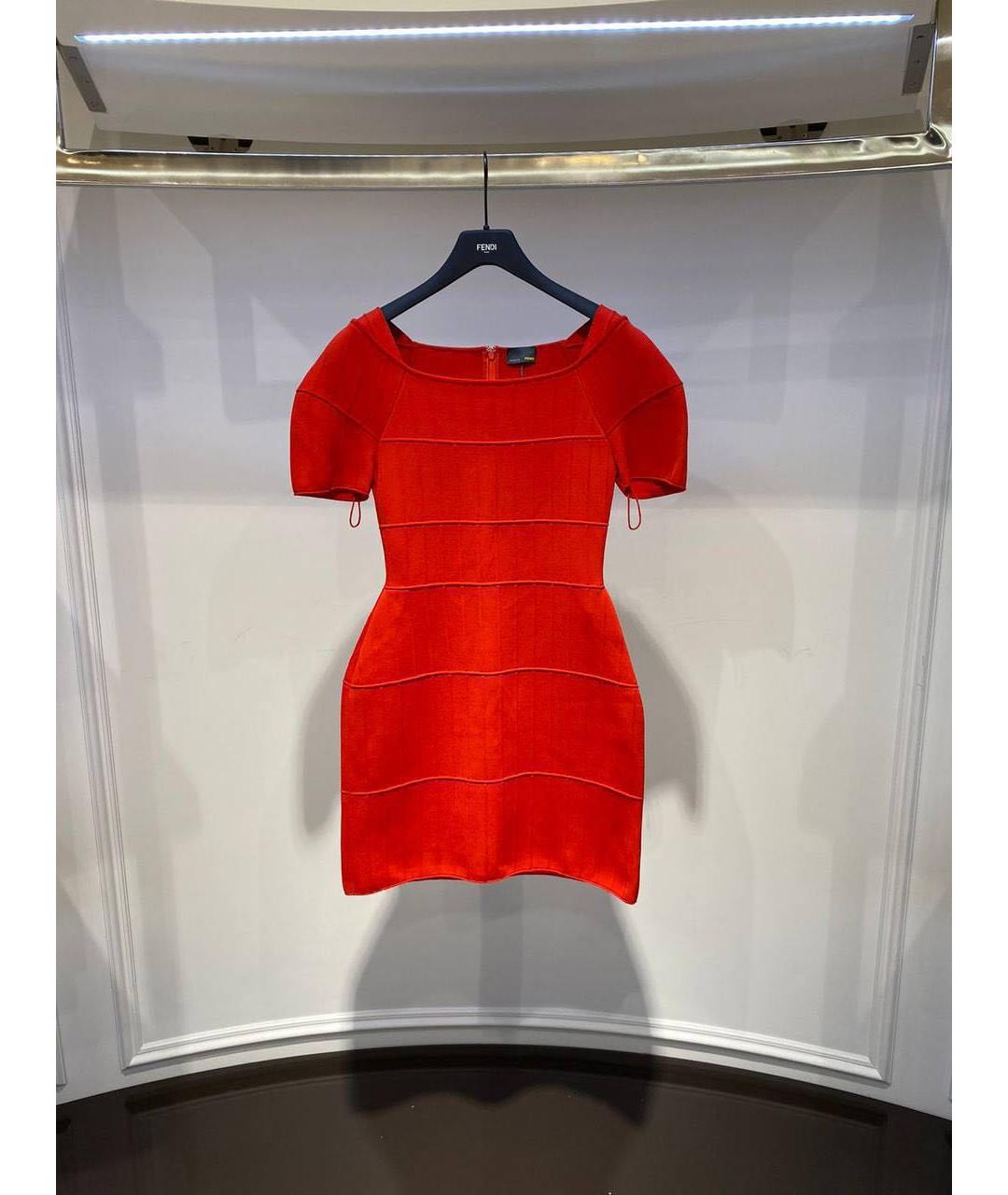 FENDI Красное повседневное платье, фото 3