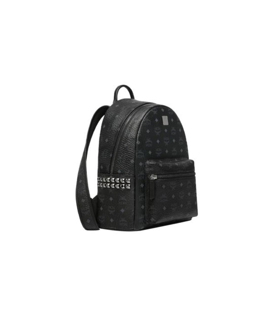 MCM Черный кожаный рюкзак, фото 2