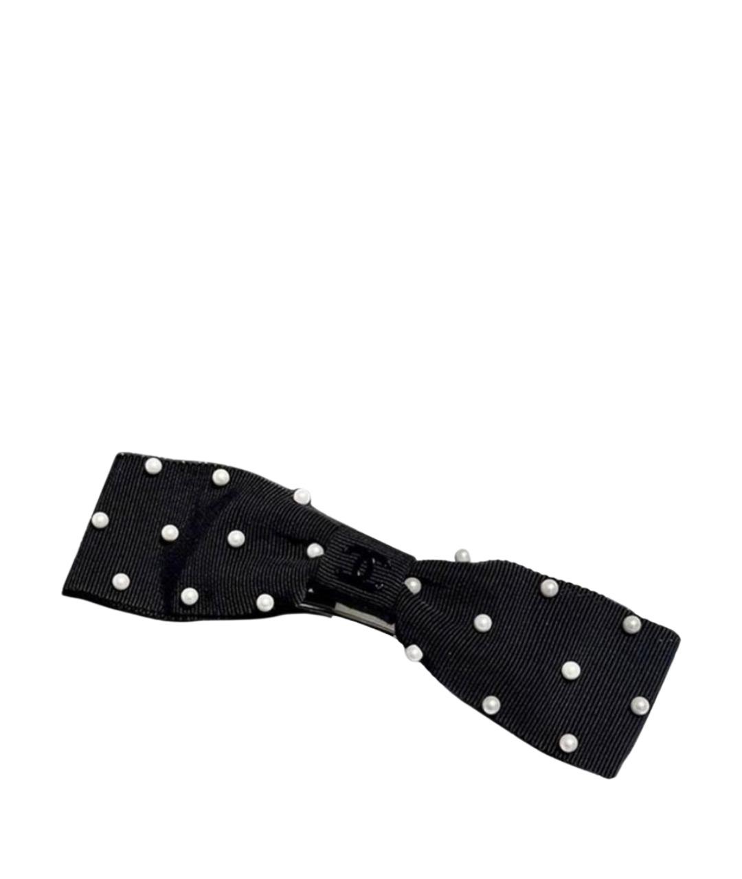 CHANEL Черная заколка, фото 1