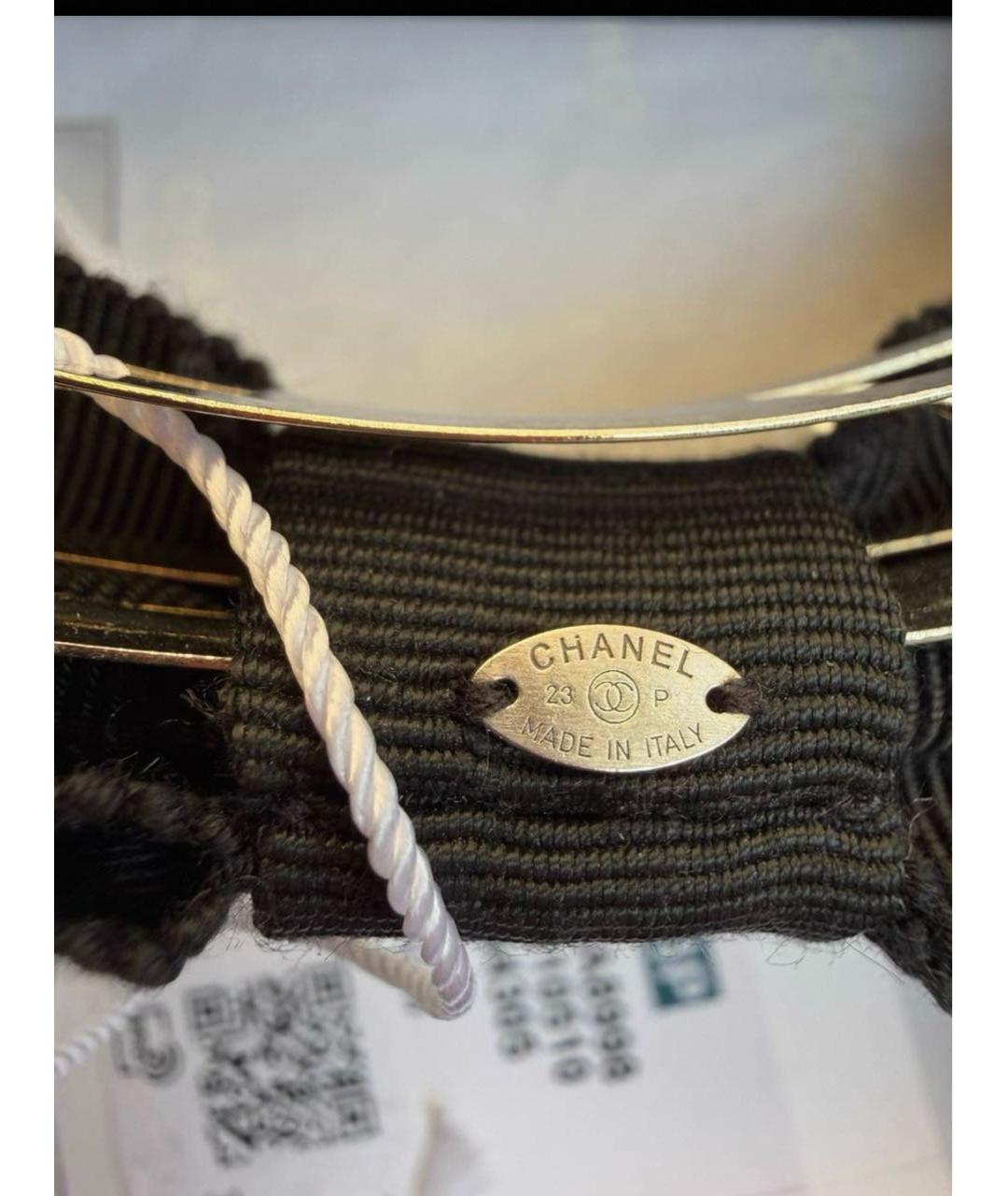 CHANEL Черная заколка, фото 4