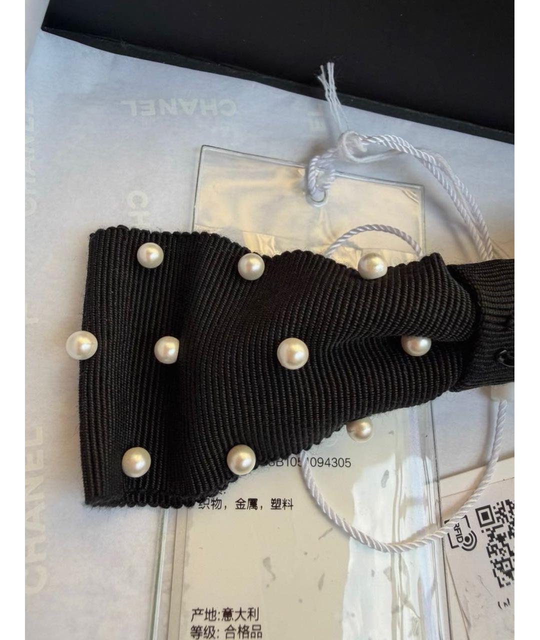 CHANEL Черная заколка, фото 6