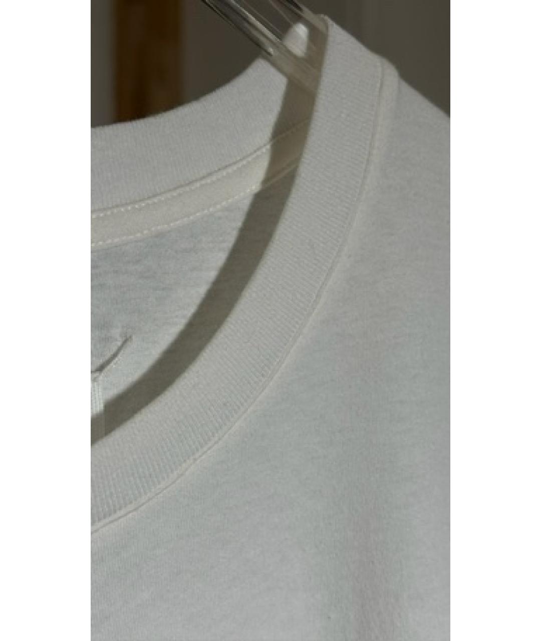 MAISON MARGIELA Белая хлопковая футболка, фото 4