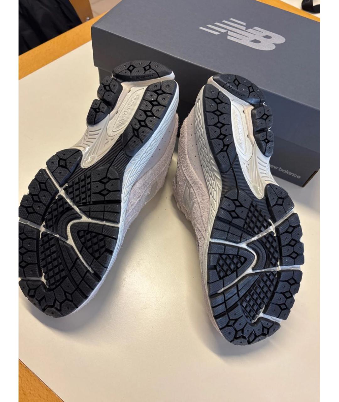 NEW BALANCE Розовые замшевые низкие кроссовки / кеды, фото 3