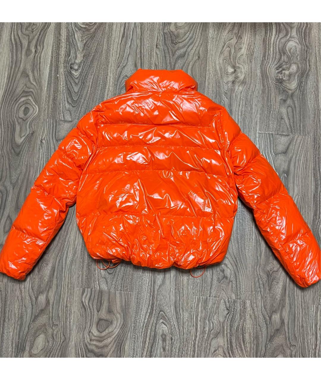 PINKO Оранжевый полиамидовый пуховик, фото 2