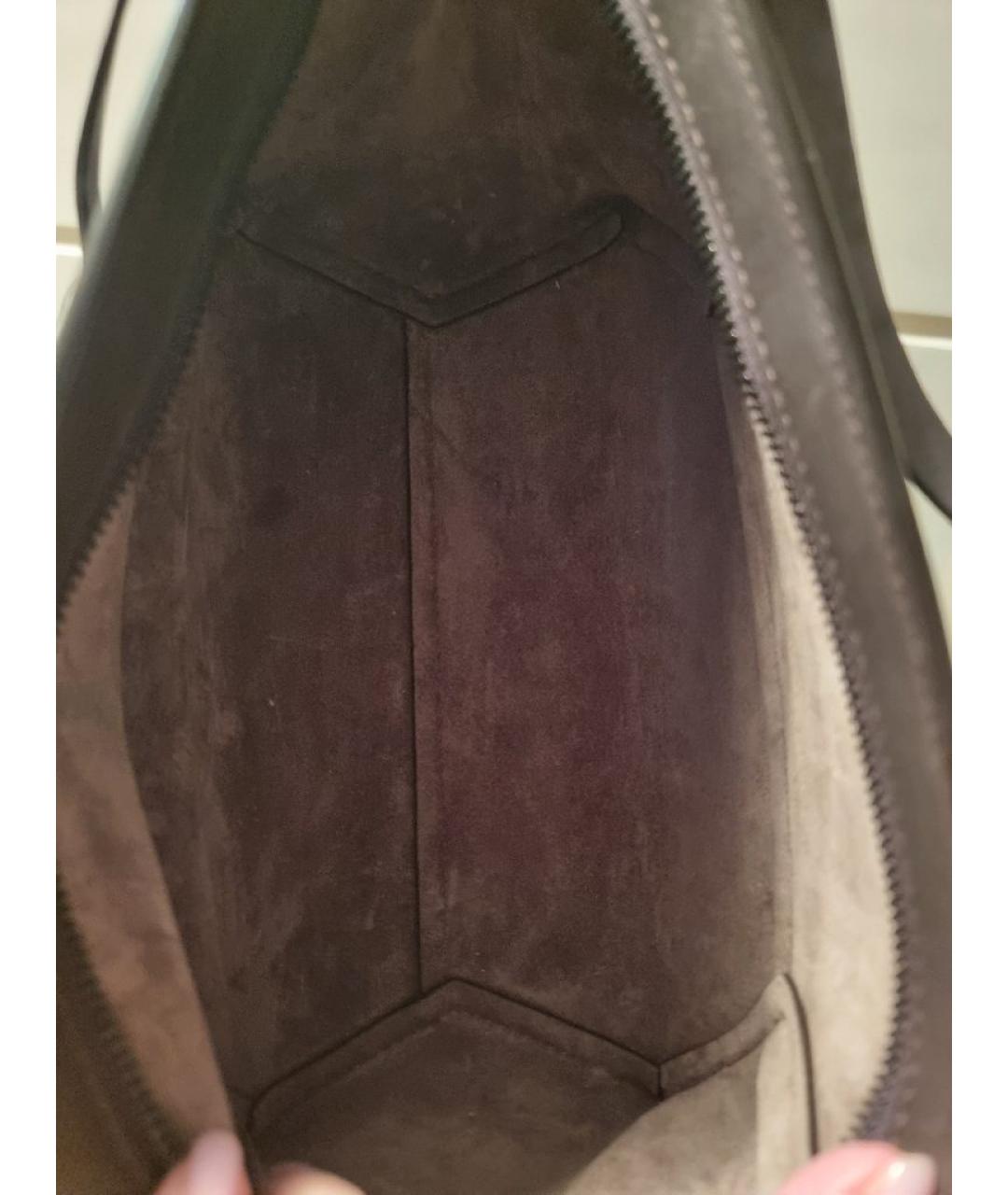 BRUNELLO CUCINELLI Коричневая кожаная сумка через плечо, фото 9