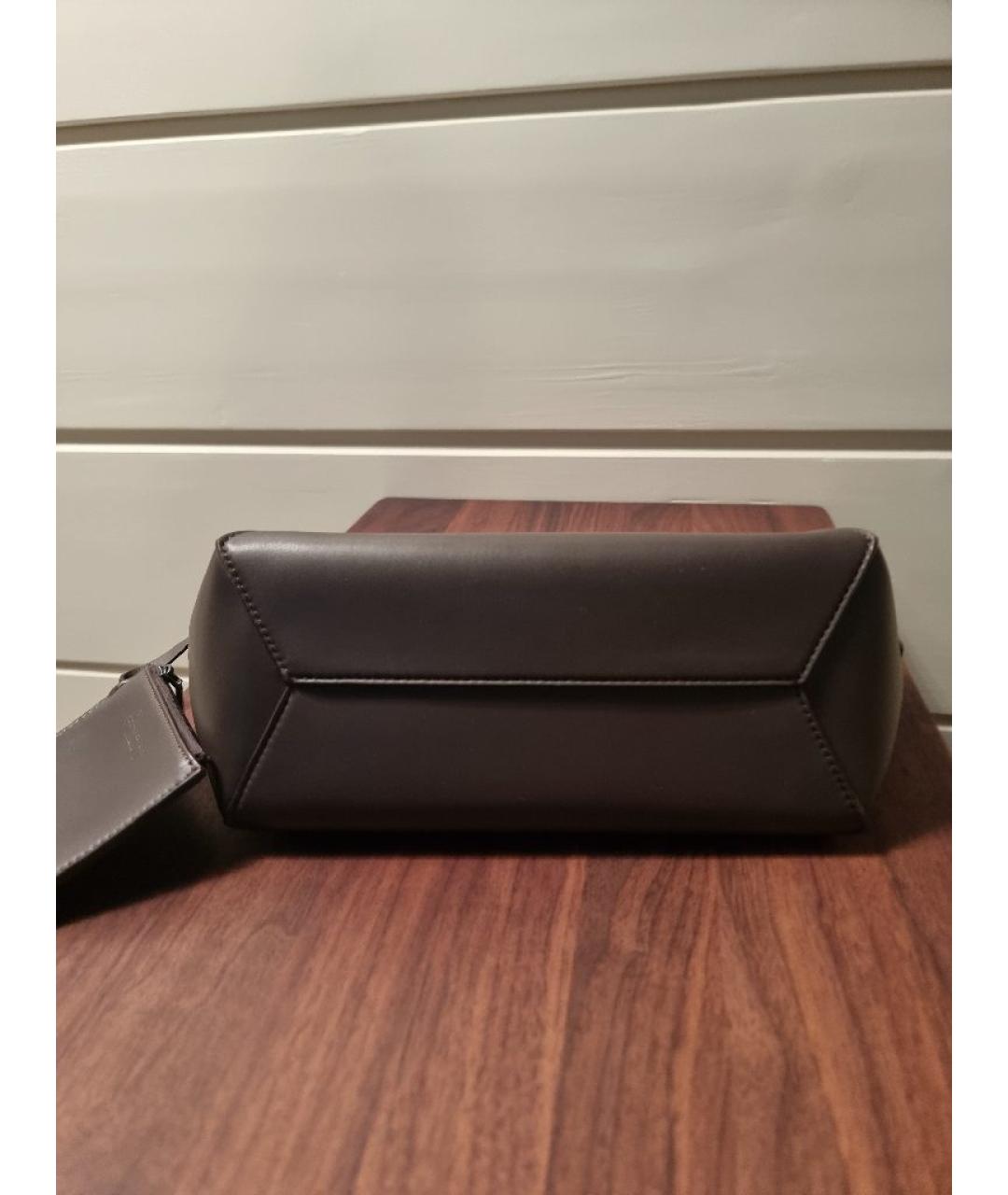 BRUNELLO CUCINELLI Коричневая кожаная сумка через плечо, фото 6