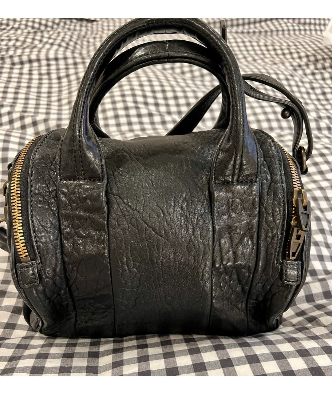 ALEXANDER WANG Черная кожаная сумка тоут, фото 3