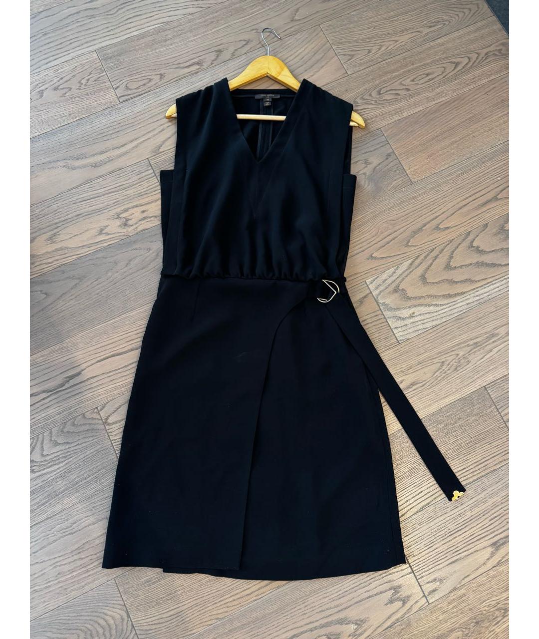 LOUIS VUITTON Черное полиэстеровое повседневное платье, фото 5