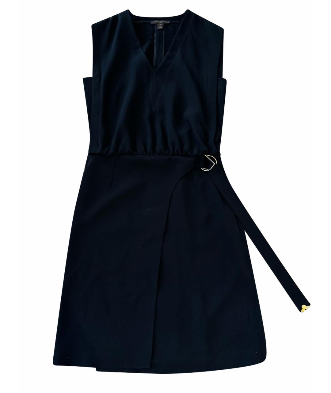 LOUIS VUITTON Черное полиэстеровое повседневное платье, фото 1