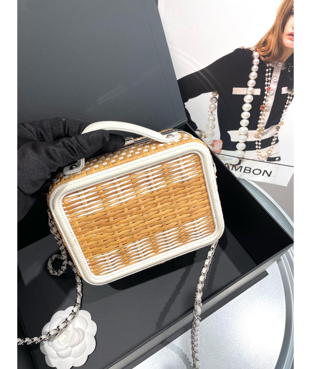 CHANEL Бежевая сумка через плечо, фото 4