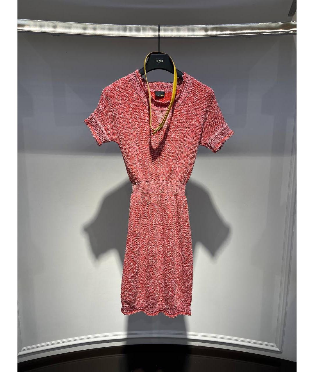 FENDI Коралловое повседневное платье, фото 2