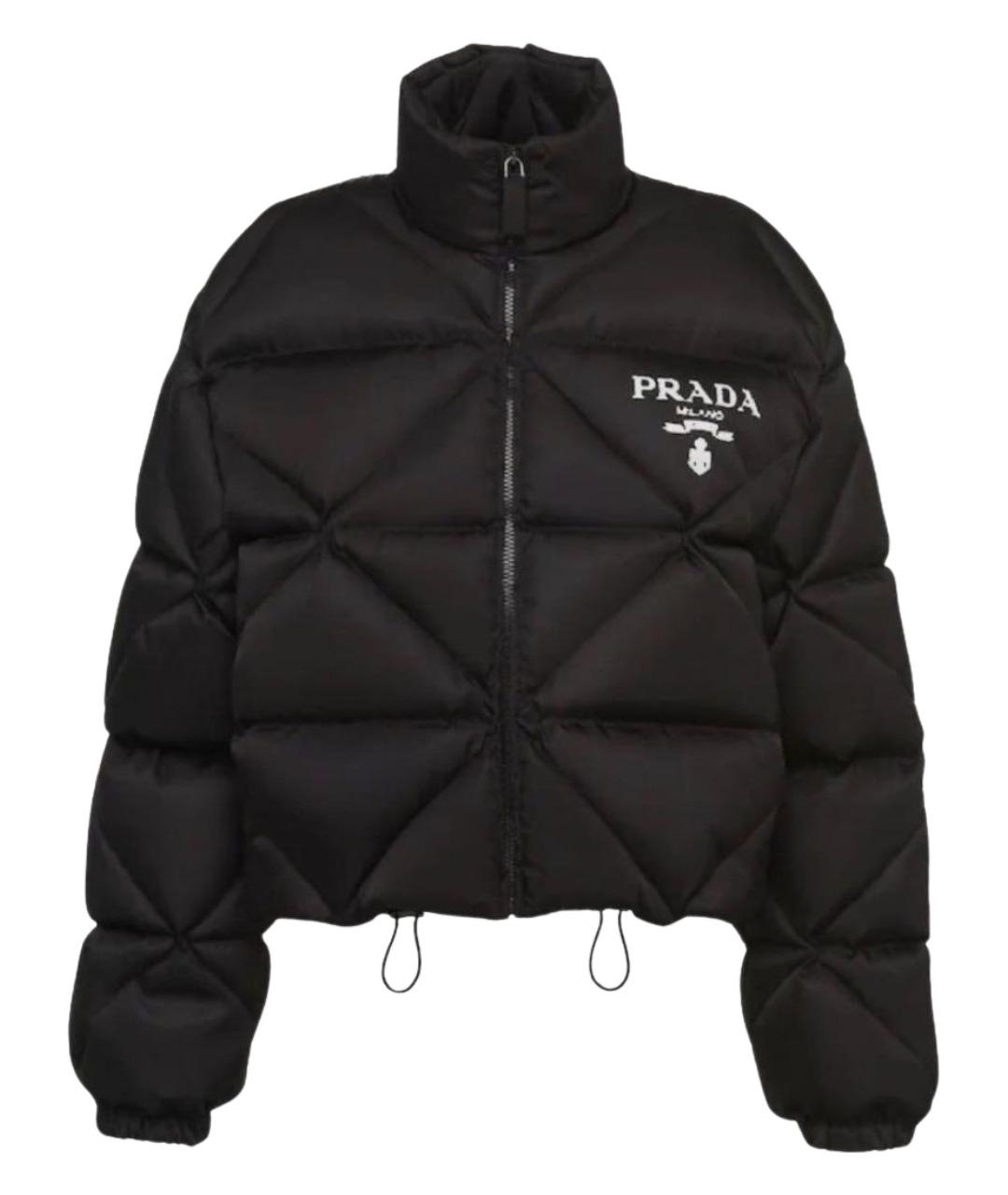 PRADA Черная полиэстеровая куртка, фото 1