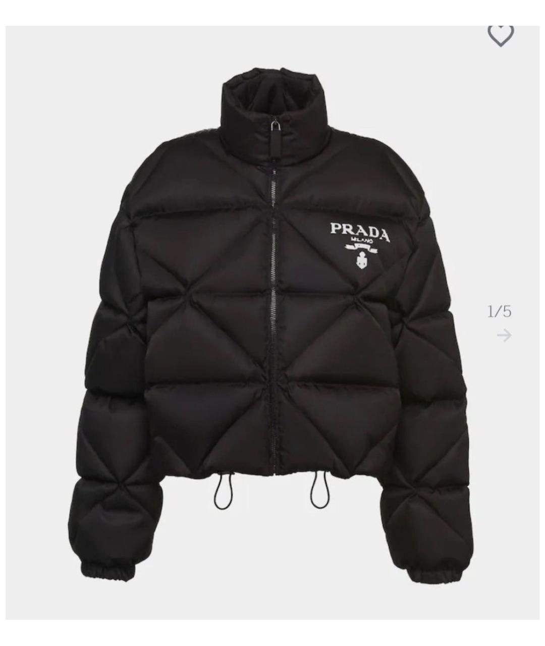 PRADA Черная полиэстеровая куртка, фото 9