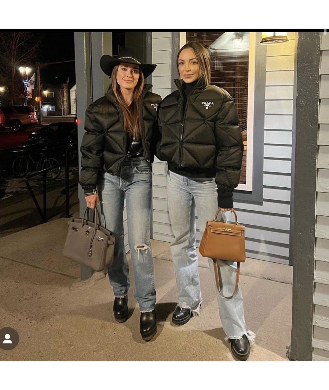 PRADA Черная полиэстеровая куртка, фото 7